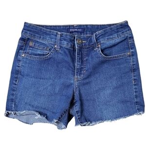 Bandolino Women's Jean Shorts Size 4 Cut-Off Medium Wash Tatyana Style